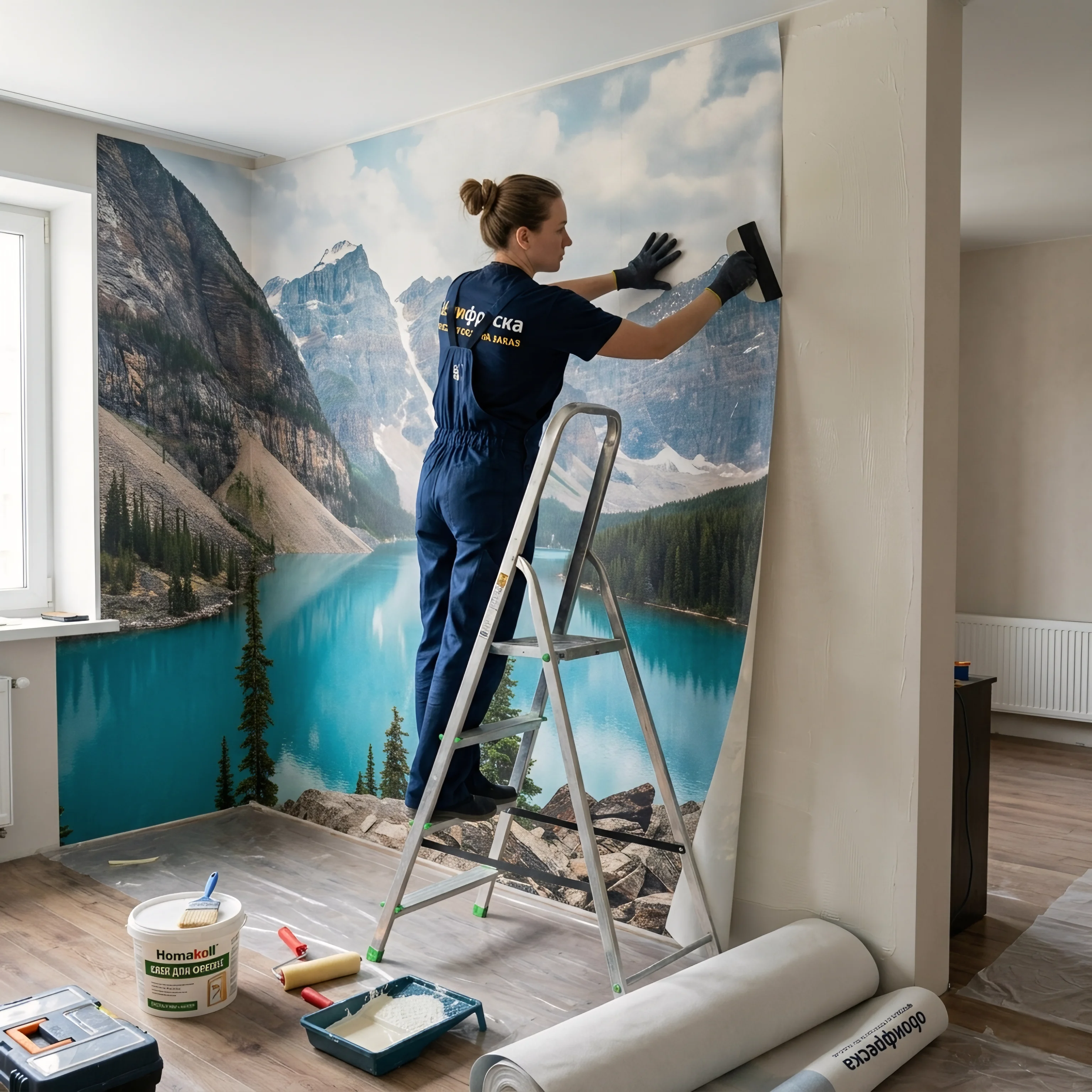 Технология поклейки